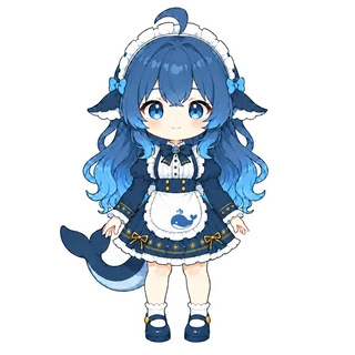 鲸鱼娘立绘